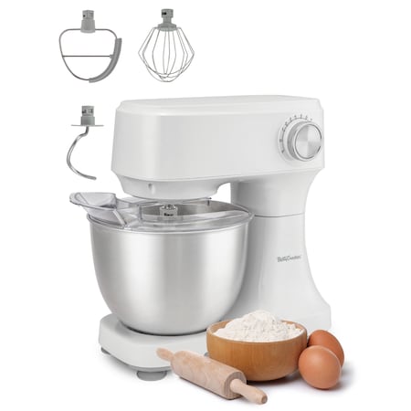 Betty Crocker Stand Mixer, 3.7-Qt Electric Mixer with 10 Speeds BC-4325W